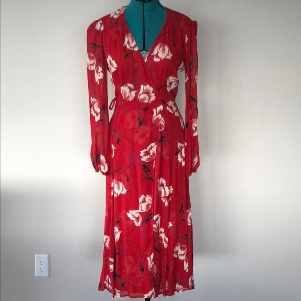 Reformation Chelsea Wrapped Dress in Shohana S